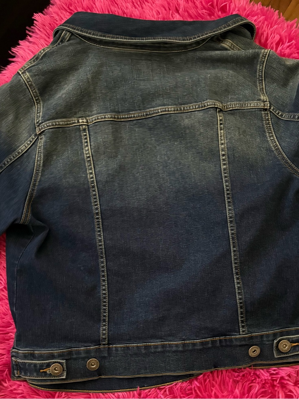 torrid Dark Wash Denim Jacket in Blue - Picture 6 of 9